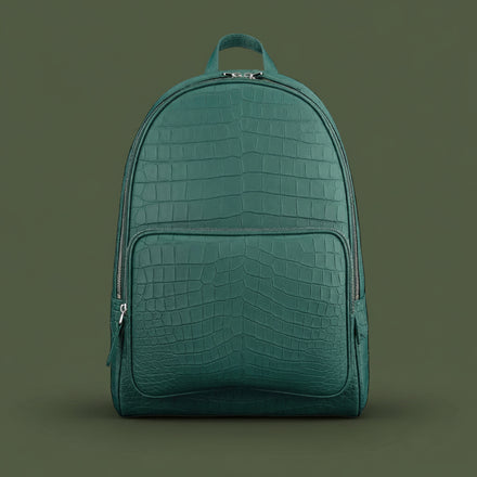Load image into Gallery viewer, Verde Imperiale Nile Crocodile Leather Backpack
