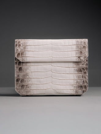Load image into Gallery viewer, Croco Envelope Clutch Cognac
